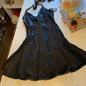 BCBG chiffon halter dress